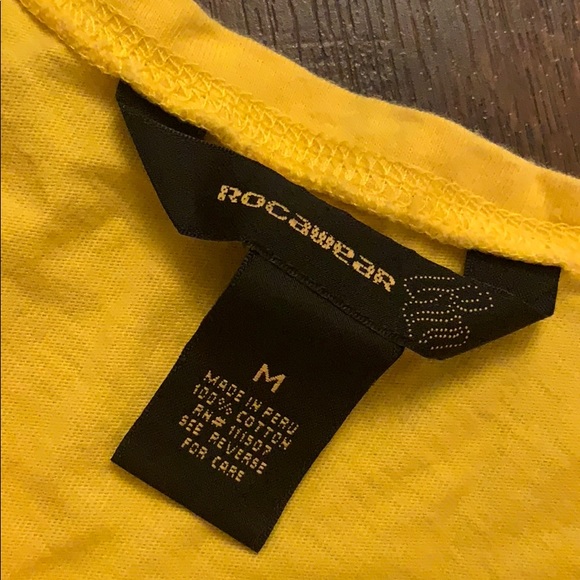 Rocawear ROCK DIVA Yellow Sequin T shirt - Picture 4 of 5